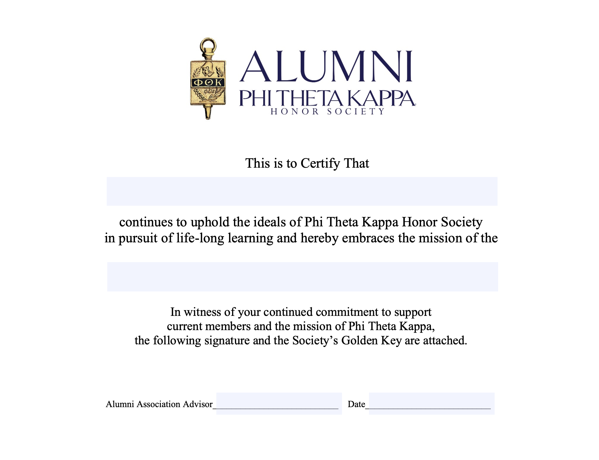 Template - Phi Theta Kappa