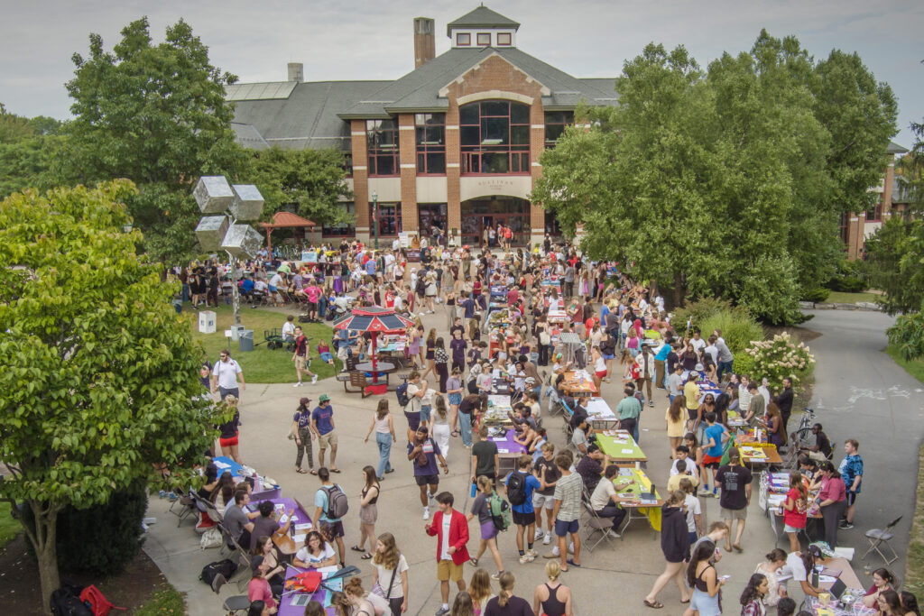 At the beginning of each semester, more than 150 clubs and organizations gather at the Club and Organization Fair to recruit new members. Students will find various opportunities to get involved and make unexpected connections with different groups. Whether you have a passion, a new hobby, or a budding interest, a group of students on our campus are excited to embrace it with you.